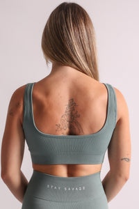 "U" Ribbed Sports Bra