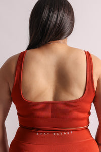 "U" Ribbed Sports Bra