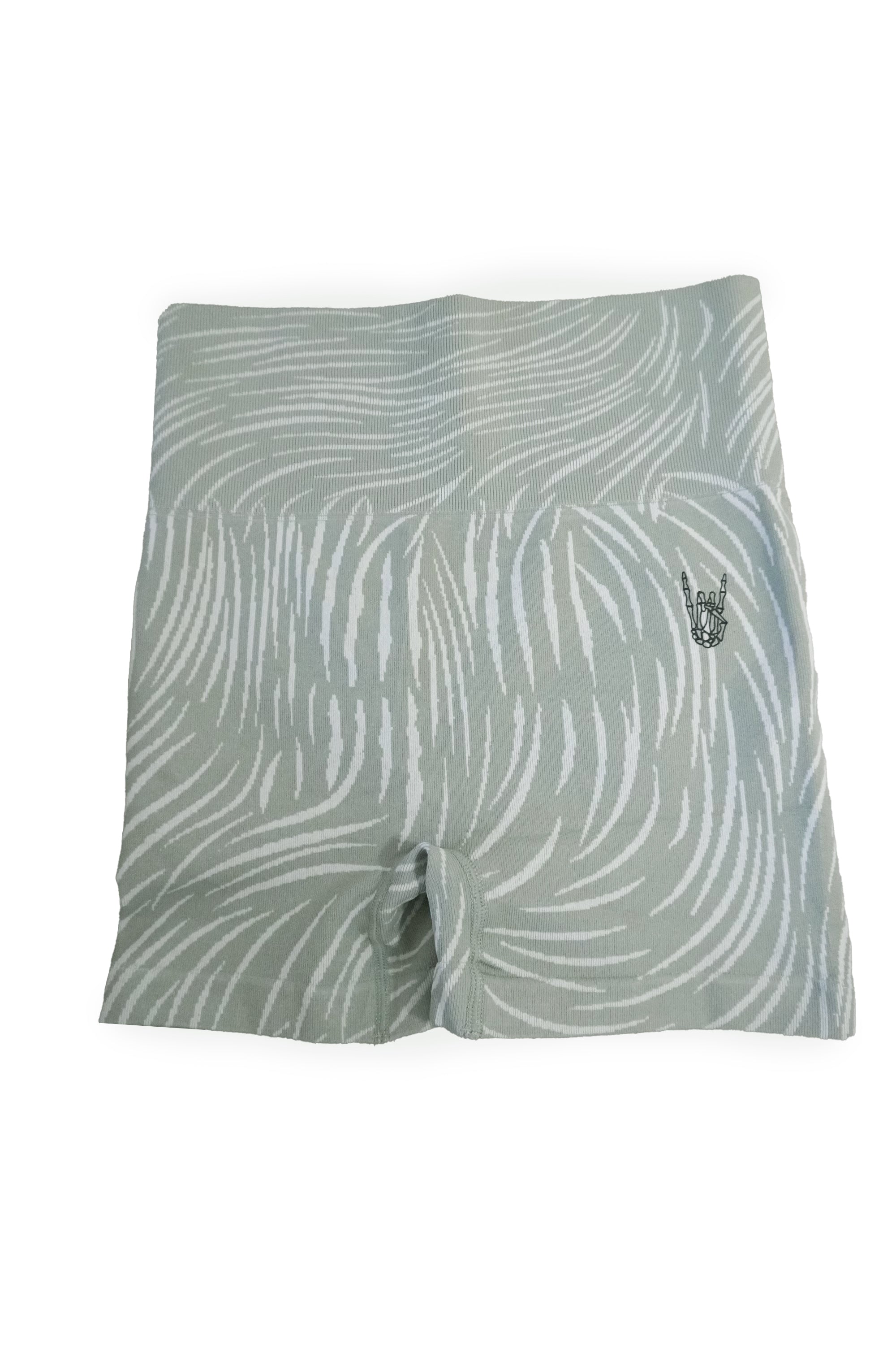 Zebra Stripe Scrunch Shorts